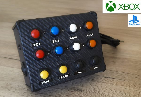 Button Box XBOX Play Station Sim Racing PS4 PS5 Console Adesivi 12Butt Buttonbox