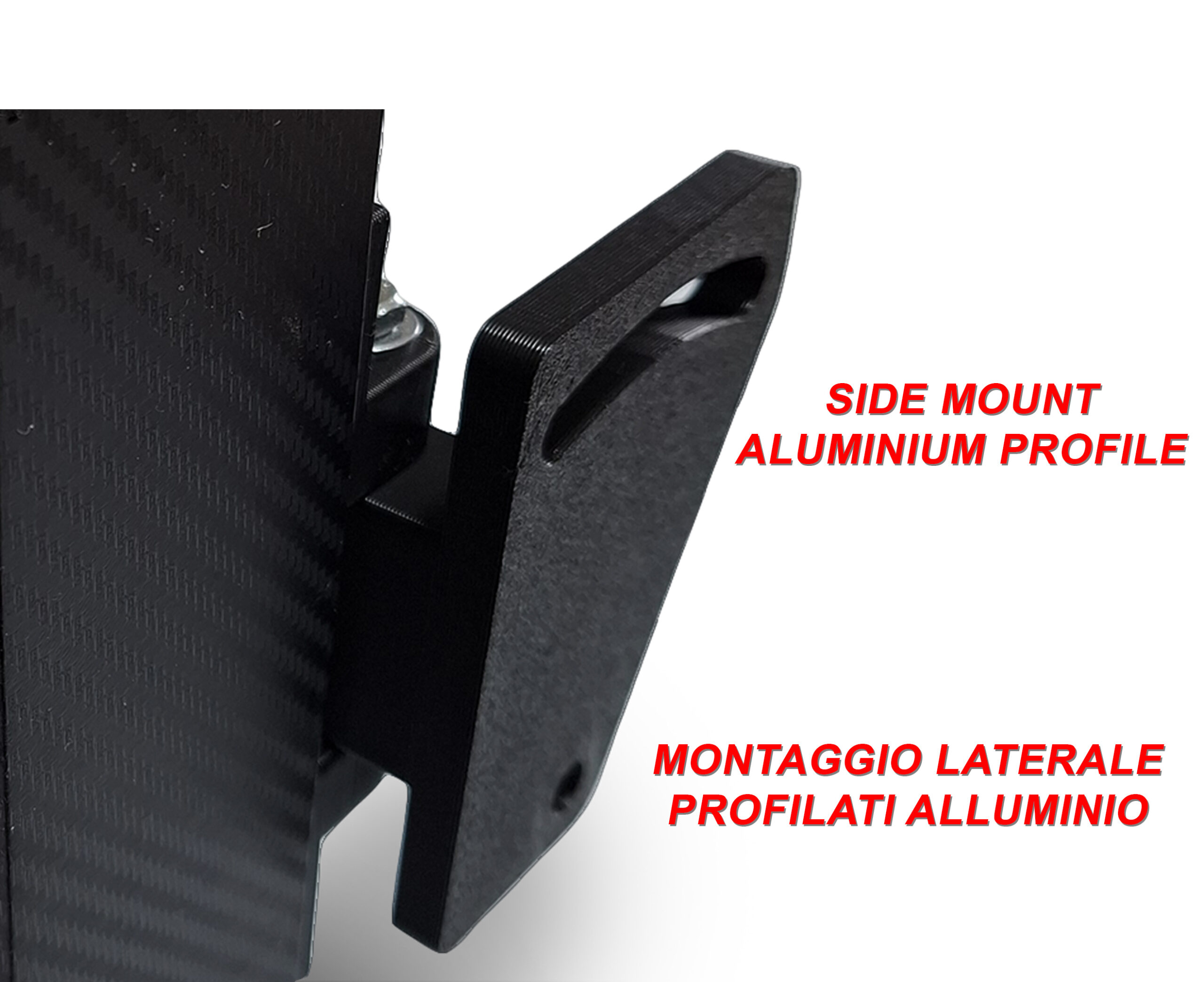 Supporto laterale profilati alluminio Buttonbox